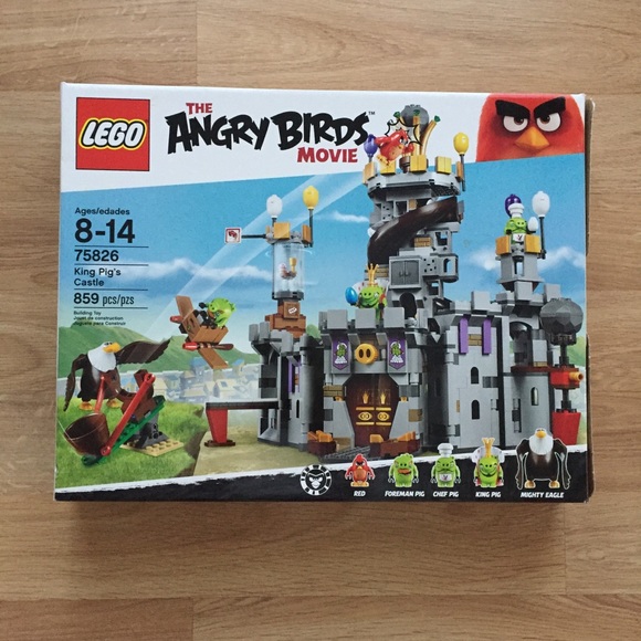 lego angry birds pig castle